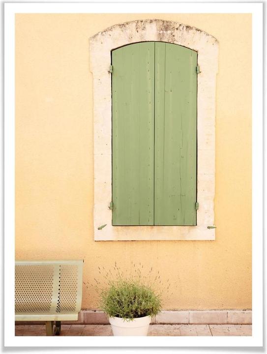 Image du produit Trenddeko Fenêtre en bois vert (40 x 50 cm)