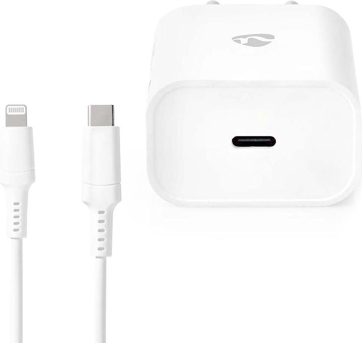 Produktbild Casativo 2er-Set USB C Ladegerät mit Lightning 8-Pin Ladekabel, 1m, Schnellladefunktion für iPhone (20 W)