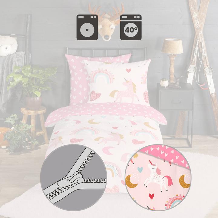 Produktbild Good Morning Unicorn (Bettwäsche Set, 80 x 80 cm, 135 x 200 cm)