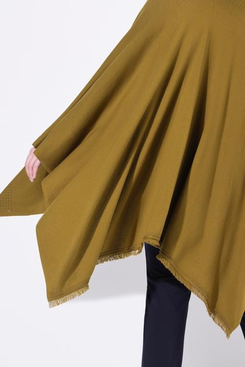 Image du produit Ulla Popken Poncho en maille oversize, coupe ouverte, strass fantaisie (50, 52, 54, 56)