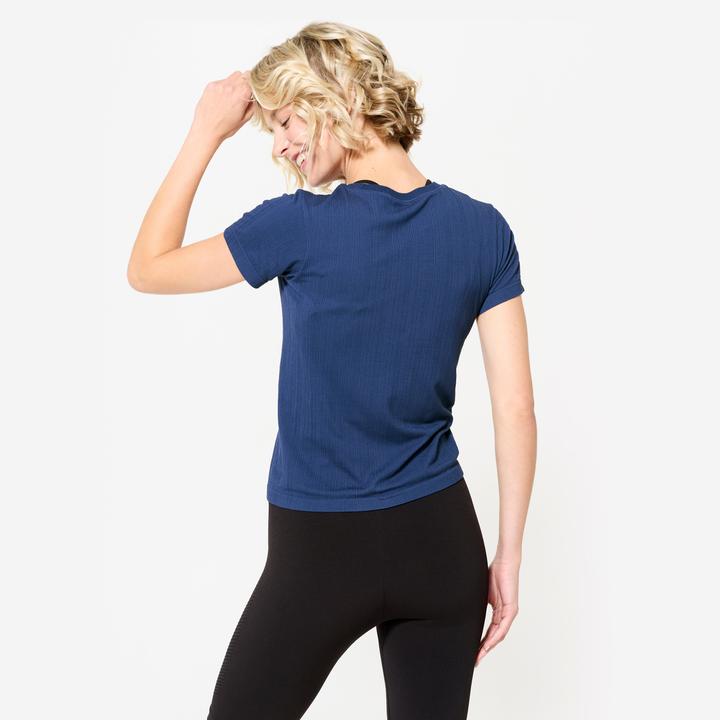 Produktbild Kimjaly T-Shirt Damen atmungsaktiv - nachtblau (L)