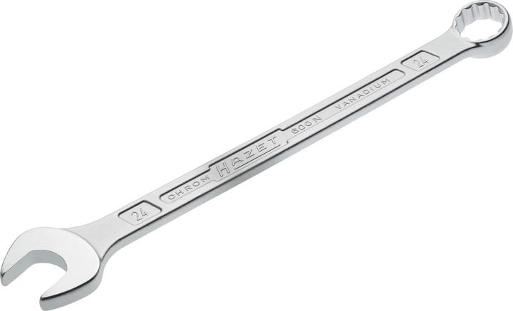 Produktbild HAZET Ring-Maulschlüssel 600N-24 ∙ Aussen Doppel-Sechskant-Tractionsprofil ∙ 24 mm (24 mm)