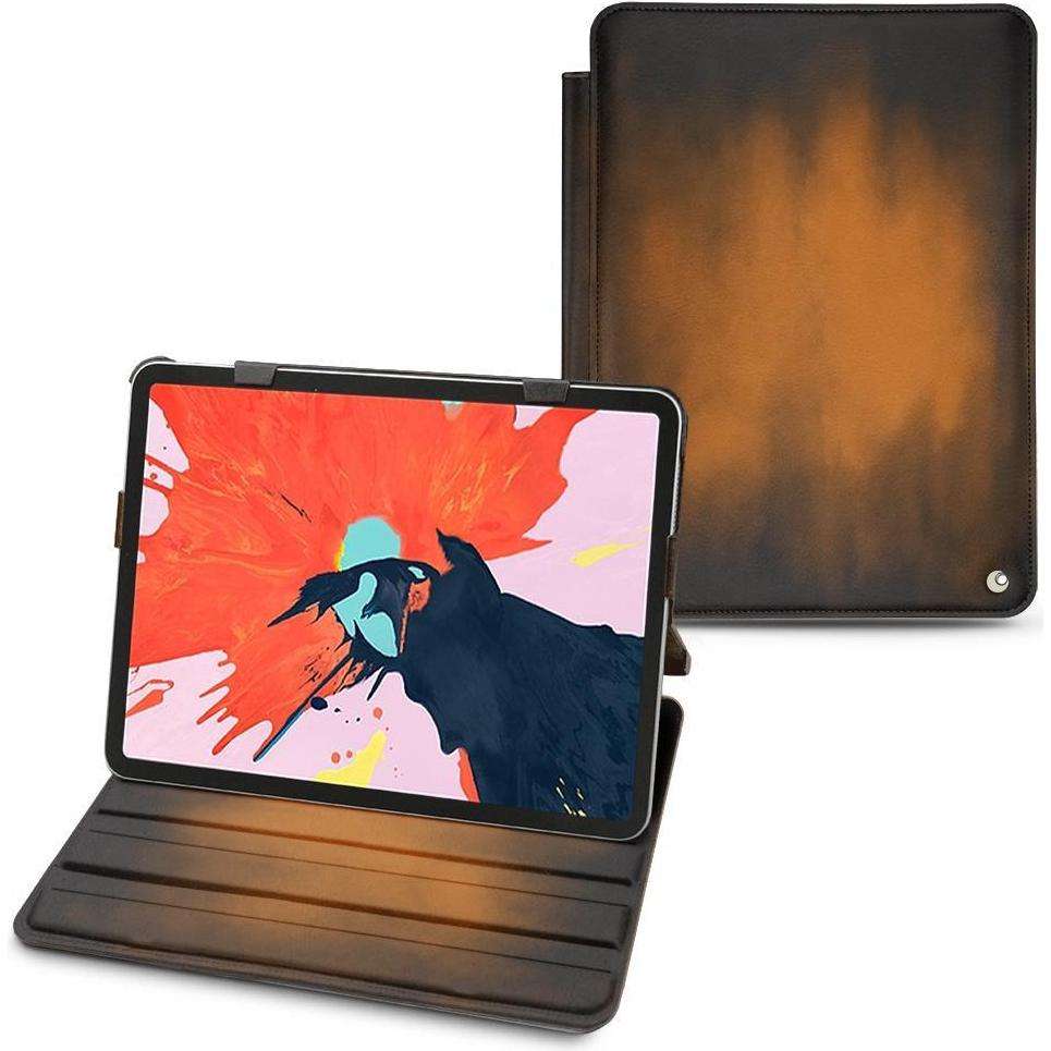 Noreve Lederschutzhülle horizontal (iPad Air 2020 (4. Gen), iPad Air 2022 (5. Gen)), Tablet Hülle, Braun