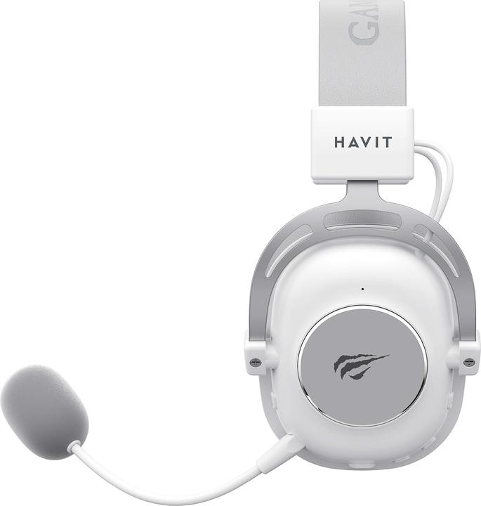 Actual product image Havit H2002YG - 2.4G gaming headphones (White and grey) (Cable, Wireless)