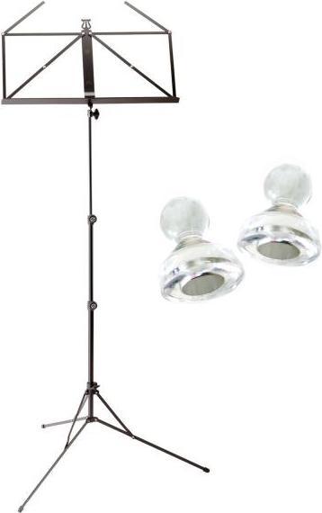 K&M 101 Notenständer Schwarz mit 10 Magnete