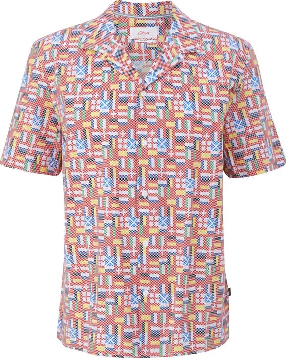 Actual product image S.Oliver Hemd Unisex Kurzarmhemd mit EM-Print (L)