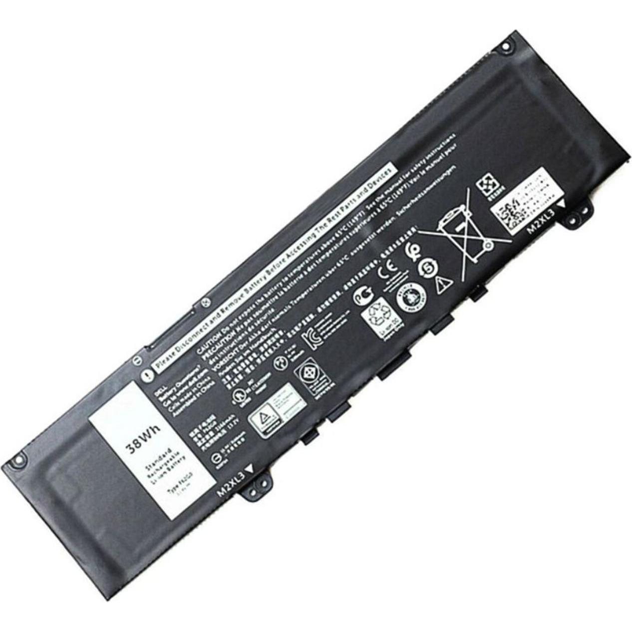 Dell Battery, 38WHR, 3 Cell (3 Zellen, 3.20 mAh), Notebook Akku