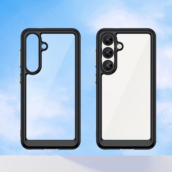 Immagine prodotto Hurtel Outer Space Case Silikonhülle mit Gelrahmen für Samsung Galaxy S25 – Schwarz (Samsung Galaxy S25)