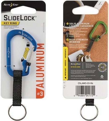 Immagine prodotto Nite Ize Moschettone in alluminio con anello portachiavi SlideLock
