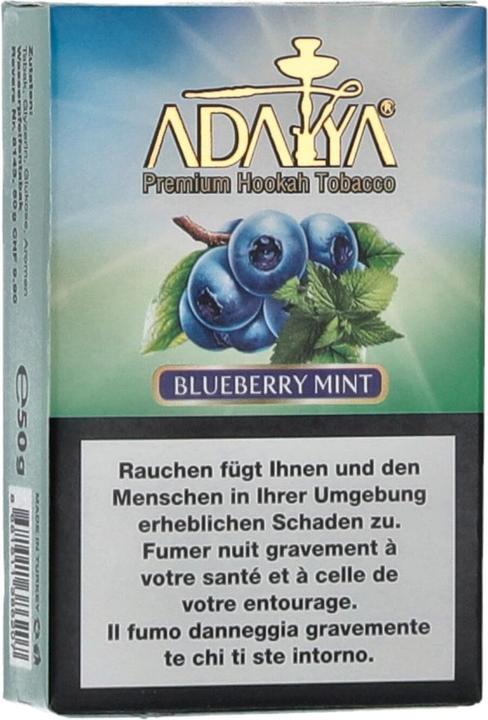 Actual product image Adalya Tabak Blueberry Mint 50g (Bilberry)