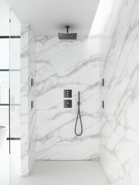 Actual product image Grohe Wall connection elbow Euphoria Cube 1/2inch, with wall shower holder hard graph