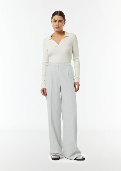 Immagine prodotto Comma Hose Wide-Leg-Hose aus fliessendem Flanell (42)