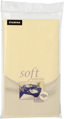 Image du produit Papstar Nappe "soft selection", crème en non-tissé PP, 100% polypropylène, dimensions : (l)1,20 x (L)1,80 m (120 x 180 cm)