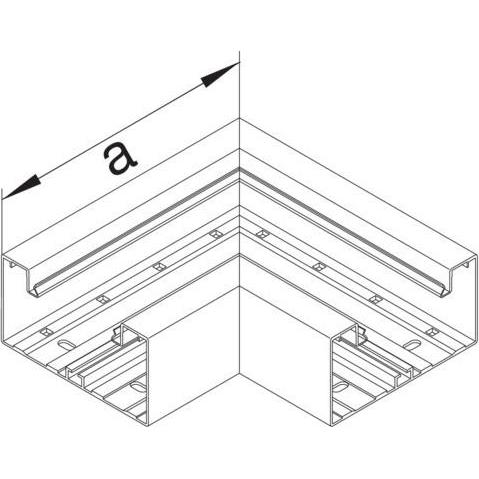 Hager Zierbeschläge, Möbelausstattung, Flachwinkel BRA6513059016 68x130mm Alu verkehrsweiss (1 Stk.)