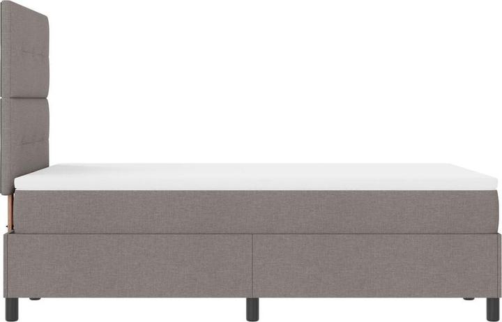 Produktbild VidaXL Boxspringbett mit Matratze Taupe Kleines Doppelbett Stoff (120 x 190 cm)