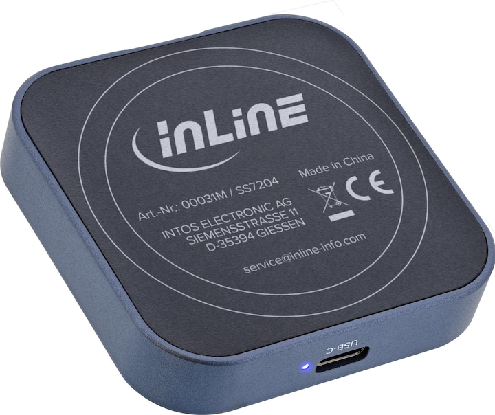 Produktbild InLine Clip Case - Magnetisches USB-C Gehäuse für SATA III & NVMe M.2 2230 SSDs (M.2 2230)