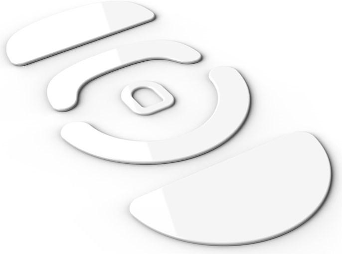 Endgame Gear XM2 Maus Skates, 99,5 PTFE, weiss - Single Set