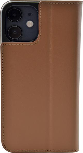 Image du produit Mike Galeli Book-Cover en cuir véritable Marc cognac (Apple iPhone 12 mini)