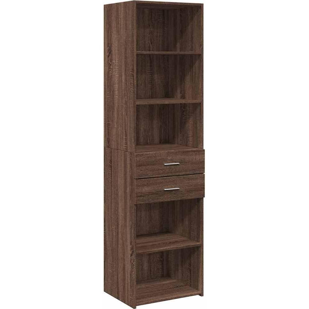 VidaXL, Kommode + Sideboard, Hochschrank Schmal Eichen-Optik (50 x 42.5 x 225 cm)