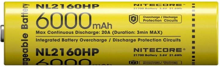 Immagine prodotto Nitecore NL2160HP (1 pz., 21700, 6000 mAh)