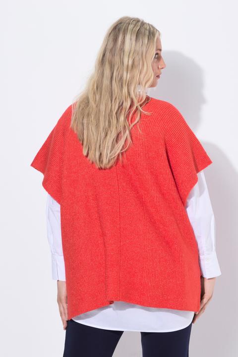 Produktbild Ulla Popken Strickjacke, Oversized, offenes Modell, Halbarm (58, 60, 62)