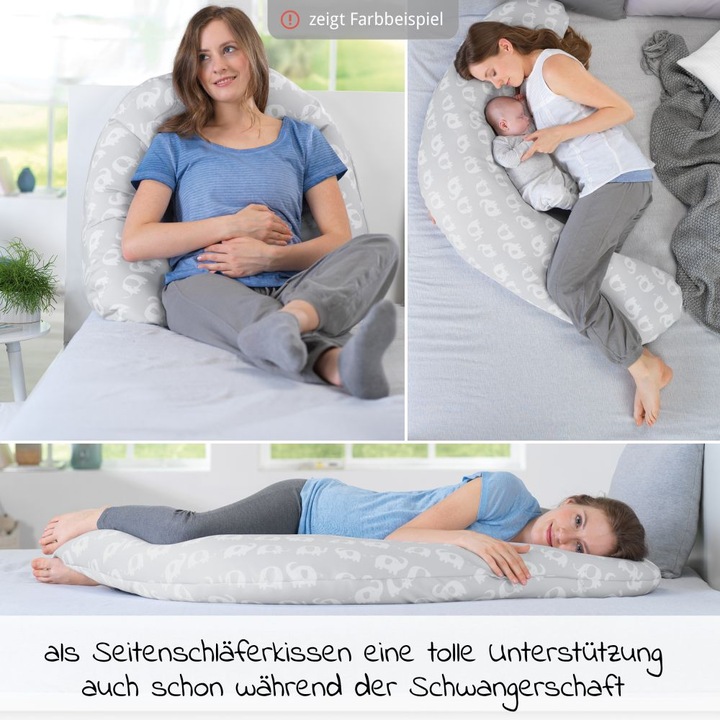 Produktbild Theraline Stillkissen "Das Komfort" mit Microperlenfüllung inkl. Bezug 180 cm (180 cm)