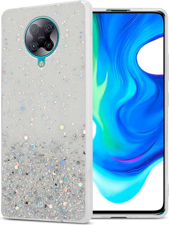 Transparent with glitter