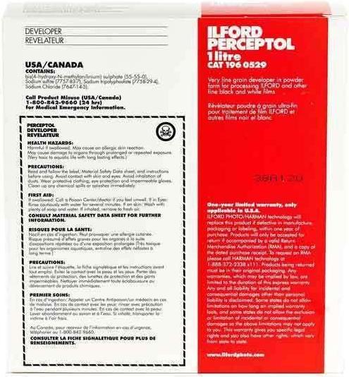 Produktbild Ilford Perceptol Dev 1 lt