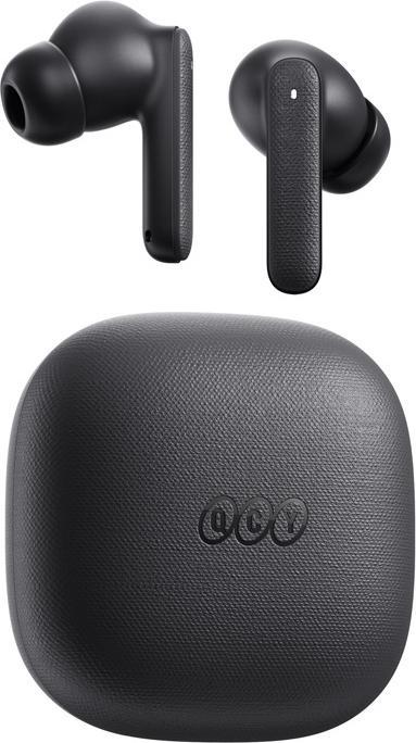 Actual product image QCY TWS Buds T43 ANC Headphones (dark grey) (35 h, Cable)