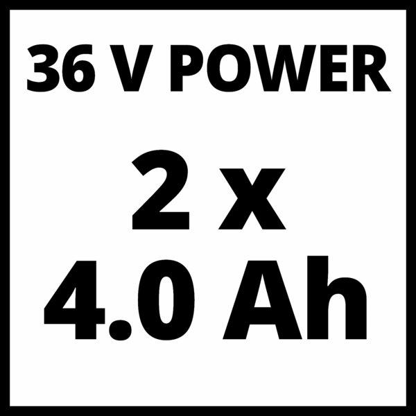 Actual product image Einhell GP-CM 36/41 Li (2x4,0Ah) Akku-Rasenmäher (Rechargeable battery operated)