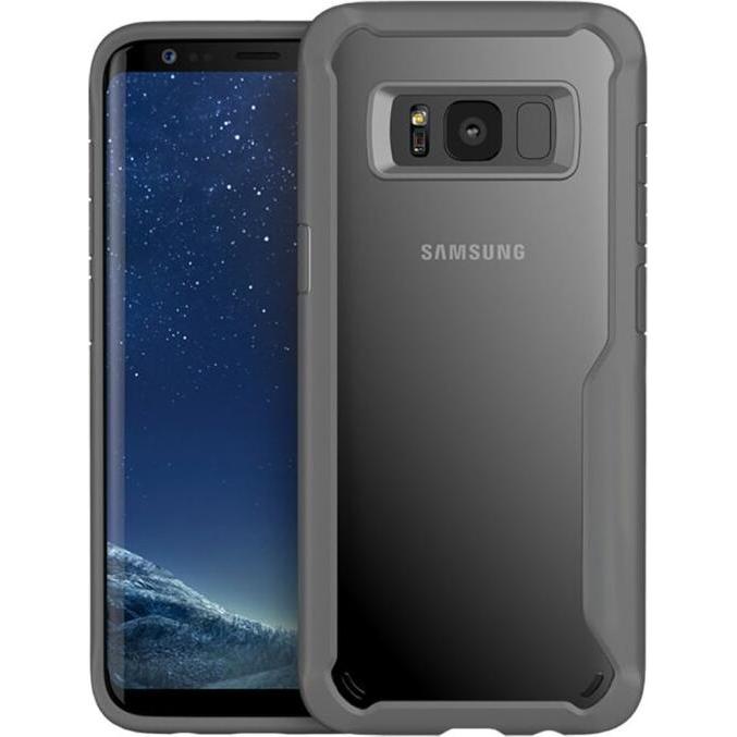Protectorking Schutzhülle Case Cover Bumper Tasche (Samsung Galaxy S8+), Smartphone Hülle, Silber