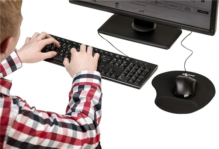 Actual product image Goobay USB keyboard and mouse set (DE, Cable)