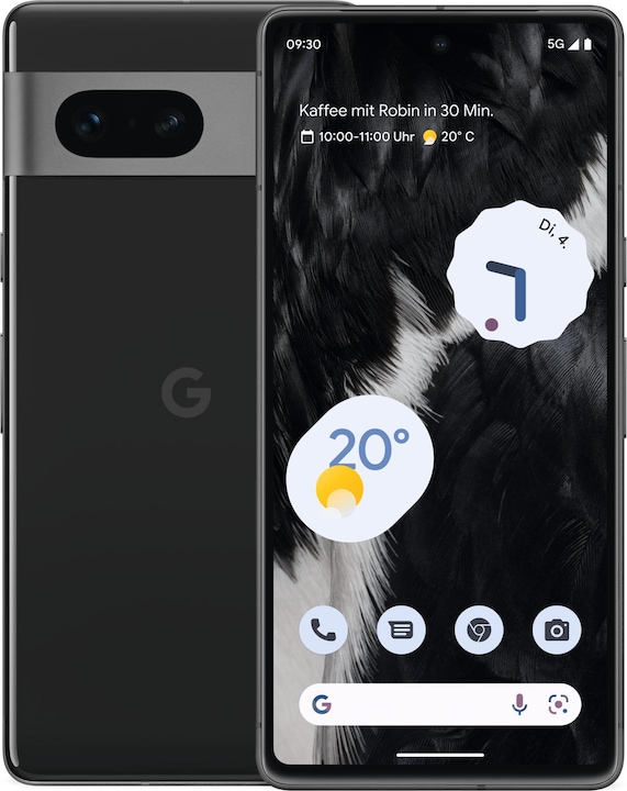 Google Pixel 7 (128 GB, Obsidian, 6.30", SIM + eSIM, 50 Mpx, 5G)