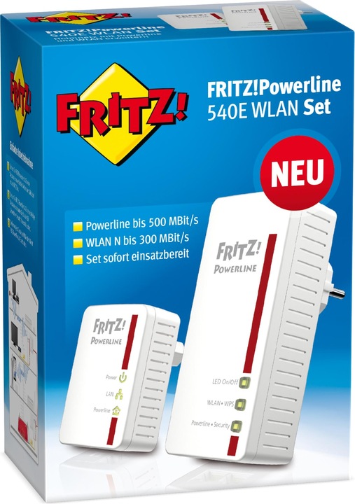 Produktbild AVM FRITZ!Powerline 540E (500 Mbit/s)