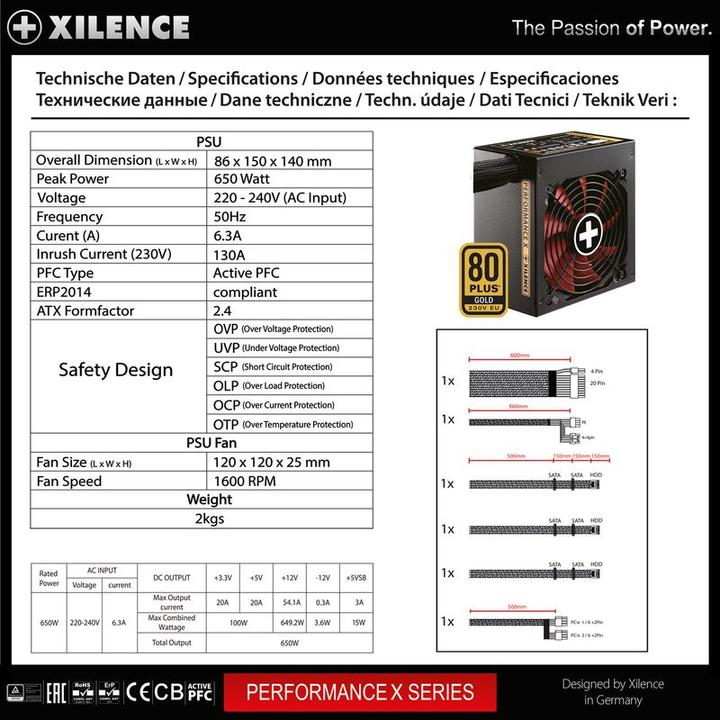 Productafbeelding Xilence Prestatie X (650 W)