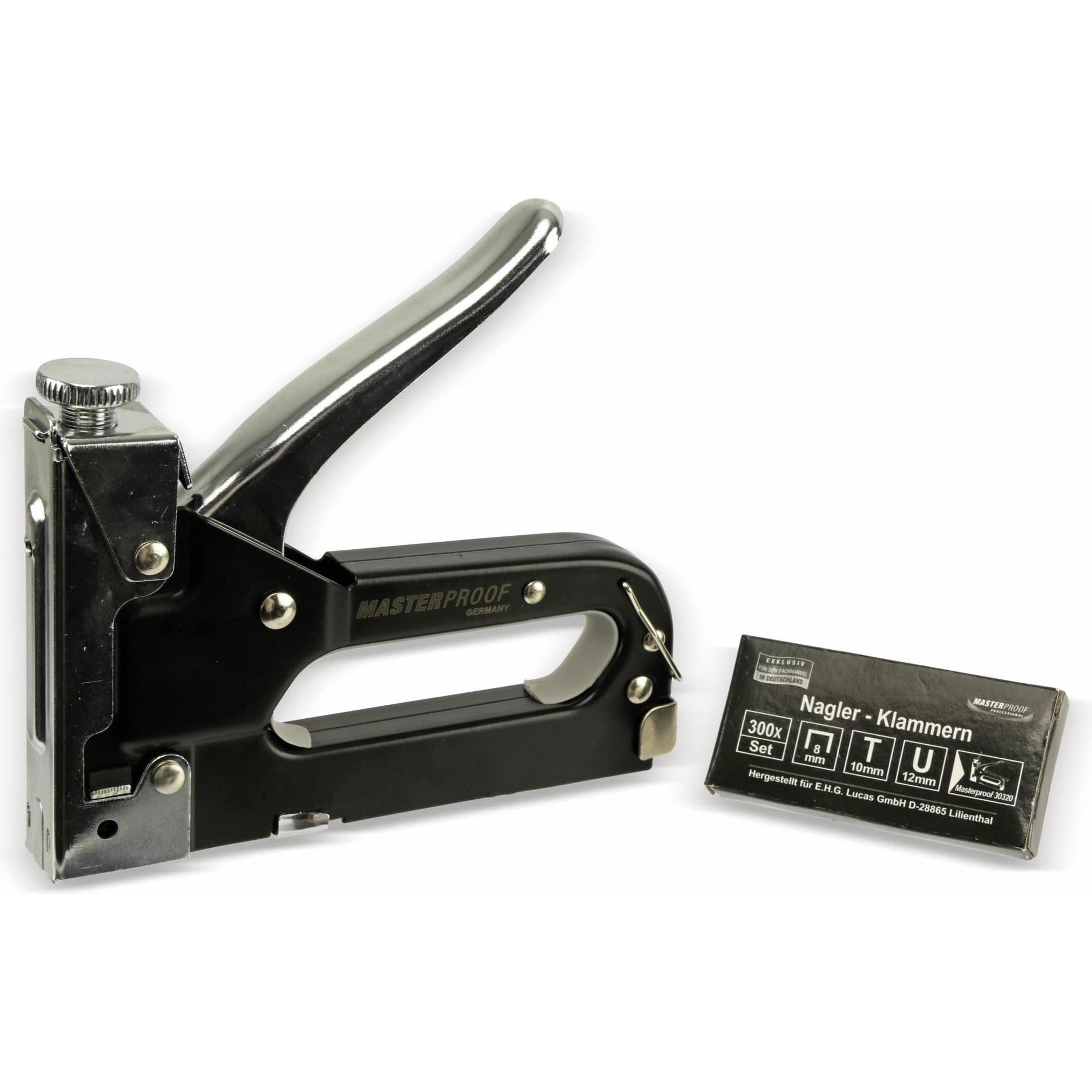 Thumbnail - Masterproof, Tacker + Nagelpistole, 3-Wege Hochleistungs Nagler