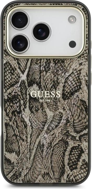 Actual product image Guess - Python Pattern MagSafe (GUHMP17LHIMPYGW) - iPhone 17 Pro - Brown (Apple iPhone 17 Pro)