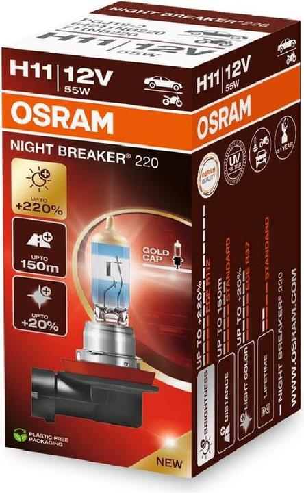 Produktbild Osram Glühlampe Night Breaker 220 H11 (H11)