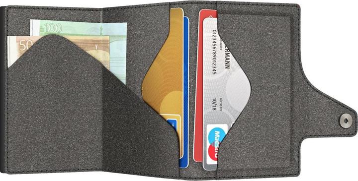 Actual product image Tru Virtu Wallet Click & Slide Recycled PET Felt Grey/Black