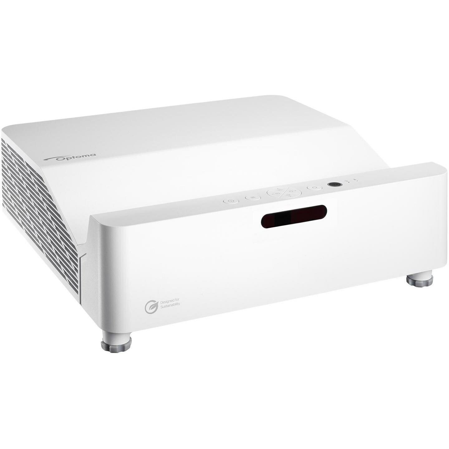 Optoma ZH430UST (Full HD, 4000 lm, 0.25:1), Beamer, Weiss