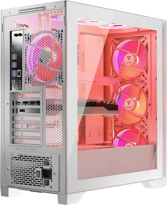 Produktbild Modecom Volcano Expanse S Apex ARGB biała (Mini-ITX, ATX)
