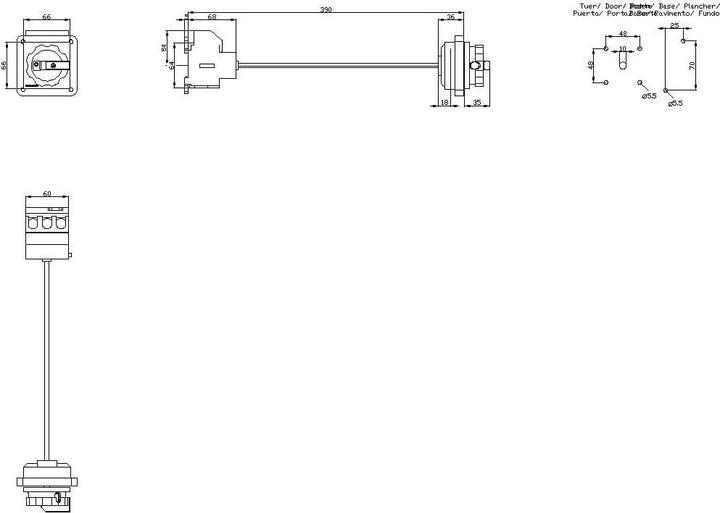 Produktbild Siemens Hauptschalter 63A 3p IP65 Einb Wart/Rep 3LD2513-0TK53