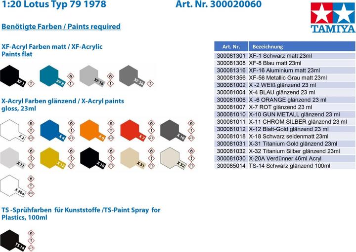 Produktbild Tamiya Lotus Type 79 1978