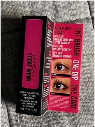Produktbild Huda Beauty One Coat Wow! Extra Volumizing & Lifting Mascara Very Vanta 7ml