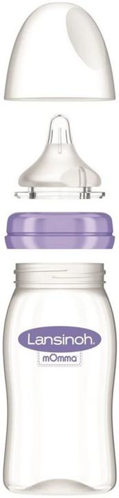 Actual product image Lansinoh Wide-neck bottle with NaturalWave teat (240 ml)