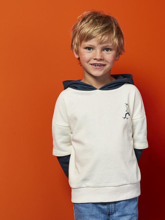 Actual product image Vertbaudet Jungen Kapuzensweatshirt mit Prints, Lageneffekt (86)