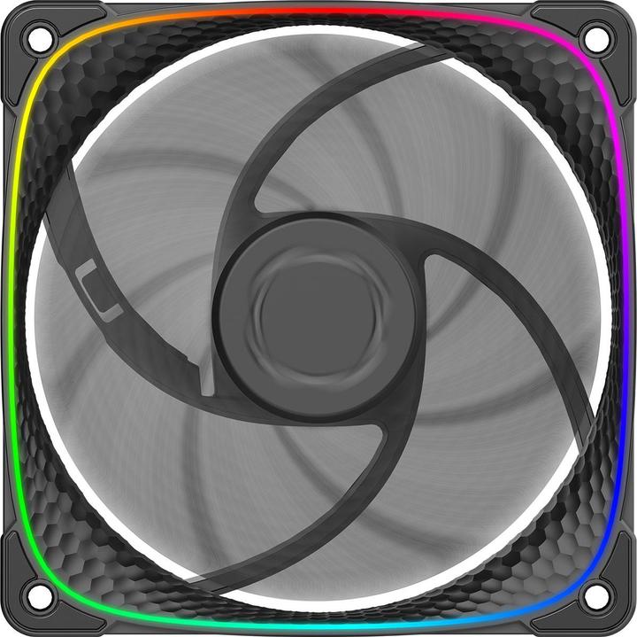 Immagine prodotto Geometric Future Ventola Squama 2503B RGB, confezione da 3 - 120 mm, nera (120 mm, 3 x)