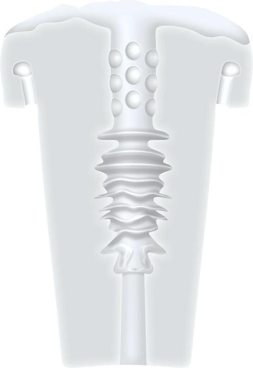 Actual product image Evolved Sucking Good VibrationsMasturbator Transparent
