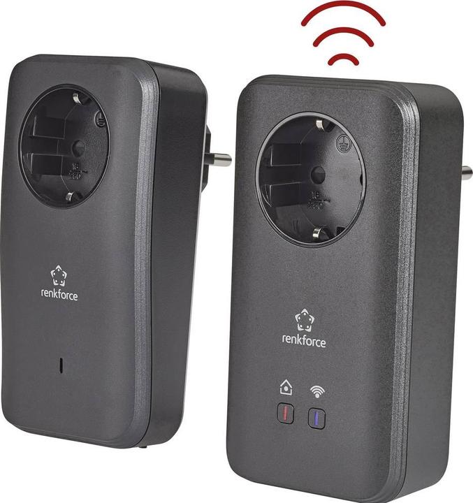 Produktbild Renkforce PL600D WiFi Powerline WLAN Starter Kit 500 MBit/s (500 Mbit/s)