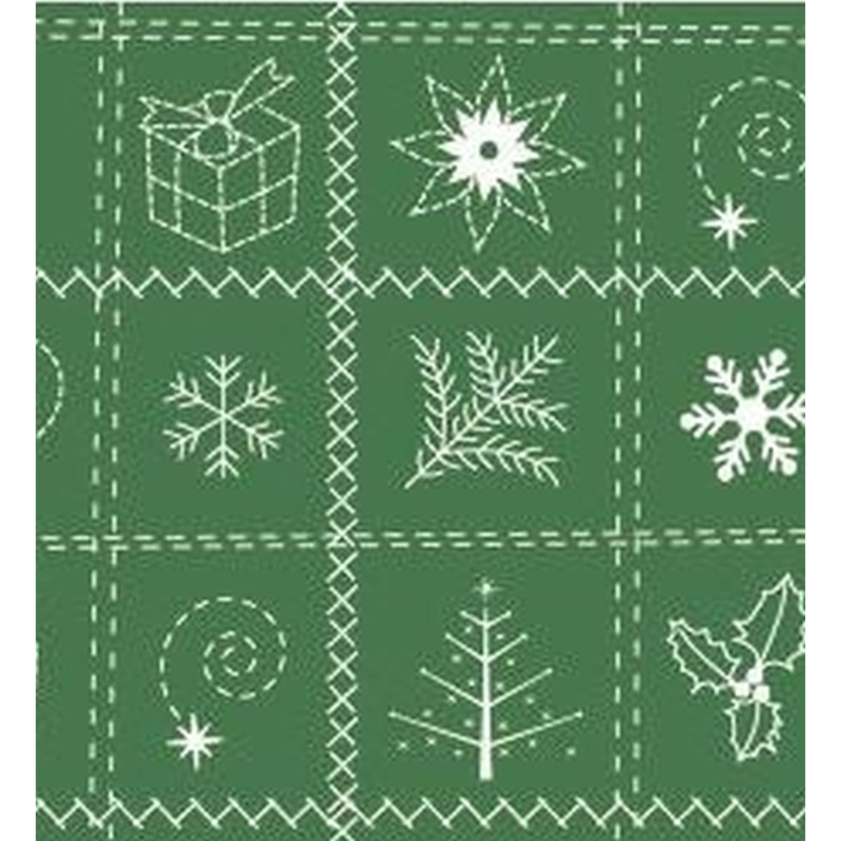 Ursus, Bastelpapier, Transparentpapier 115 g/qm A4 VE=25 Blatt Country Christmas grün (115 g/m², 25 x)